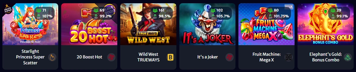 Popular Games Selection at Hellspin Casino